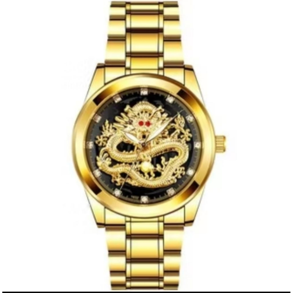 Jam Tangan Naga Pria Original Finite Anti air 3 ATM Stainles Stell Milenia