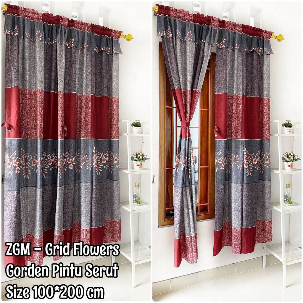 GORDEN SERUT GRID FLOWER BAHAN KATUN DISPERSE