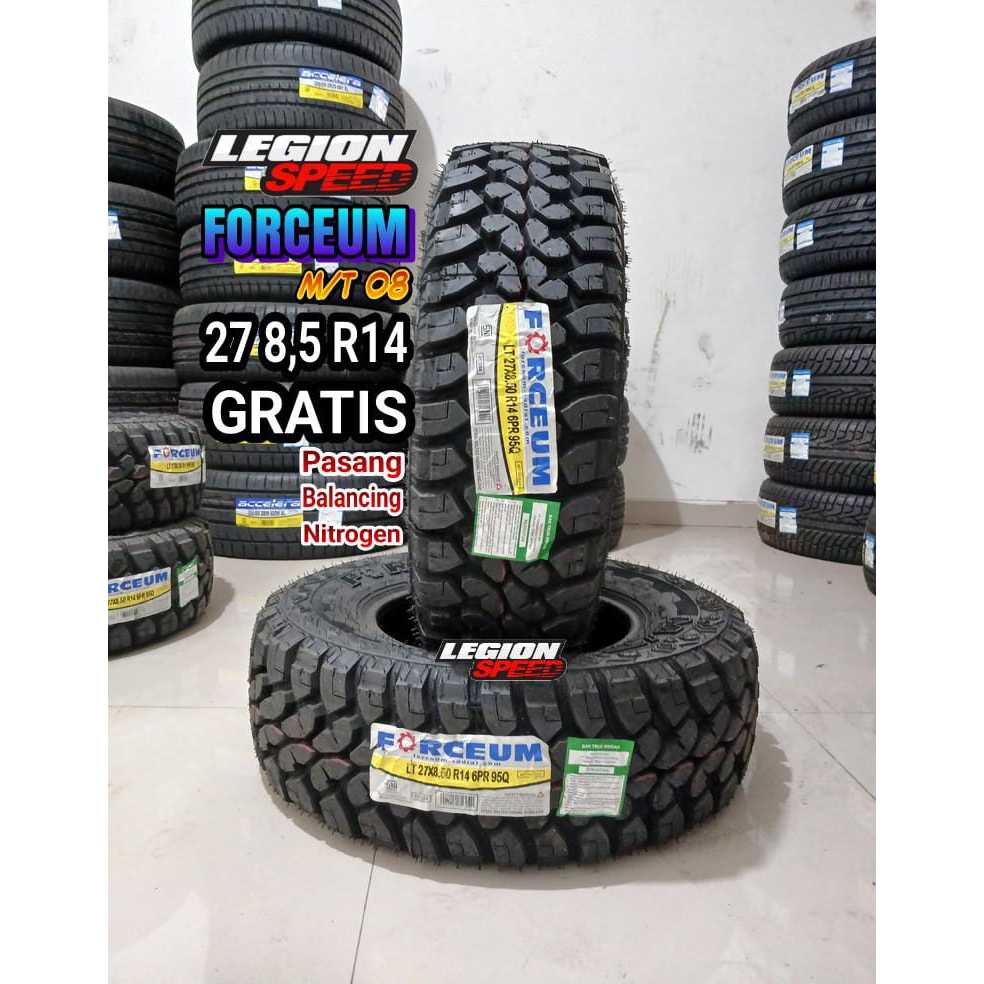 BAN MOBIL OFFROAD RING 14 UKURAN 27 8,5 R14 MERK FORCEUM MT-08 PLUS BAN PACUL RING 14