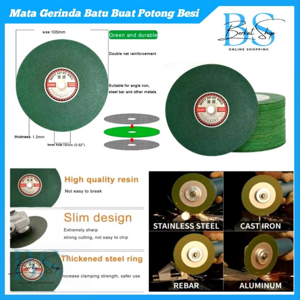 Mata Gerinda Batu Pemotong Besi Stainless / Mata Gerinda Potong Besi