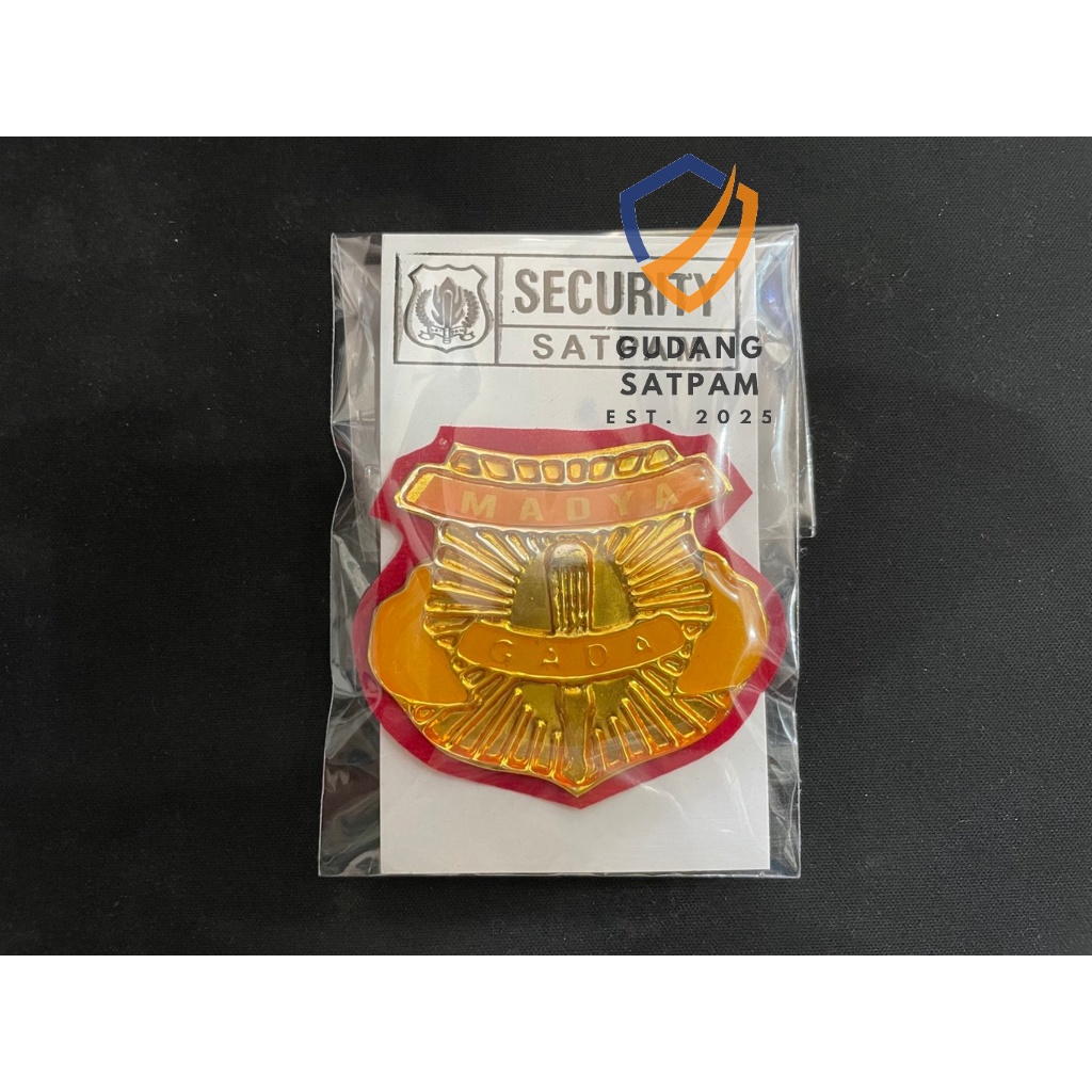 Pin Gada Pratama Besar - Pin Gada Madya Besar -Lencana Security - Lencana Satpam - Pin Satpam
