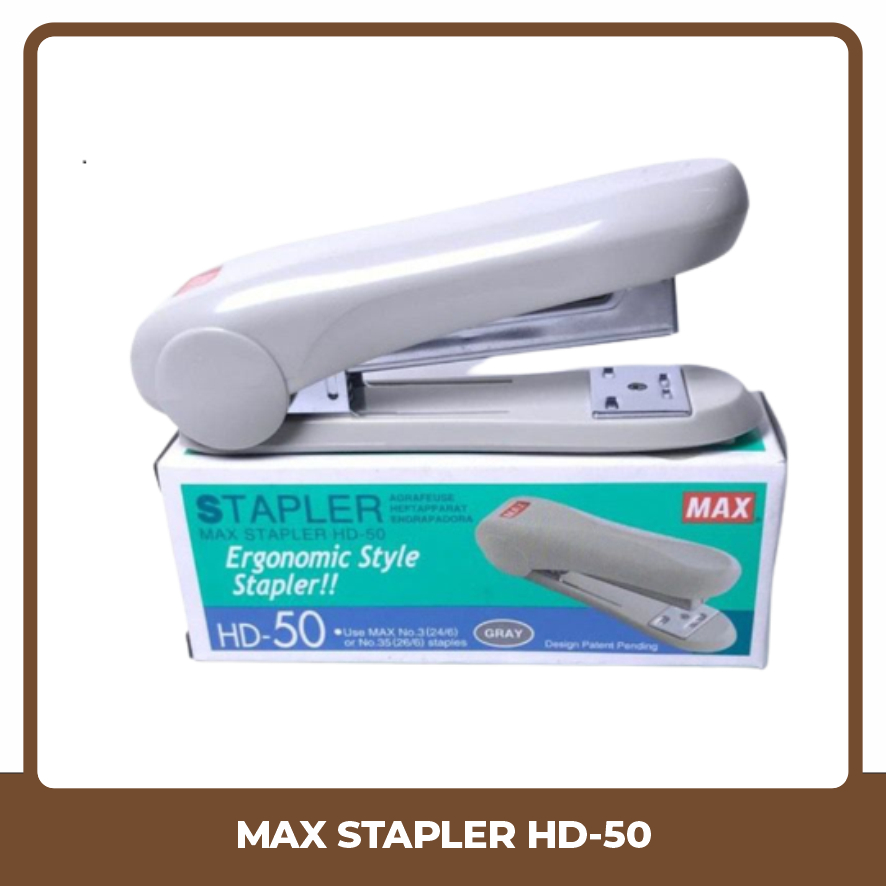 

UTB MAX Stapler HD-50 Steples Kertas - Abu Abu