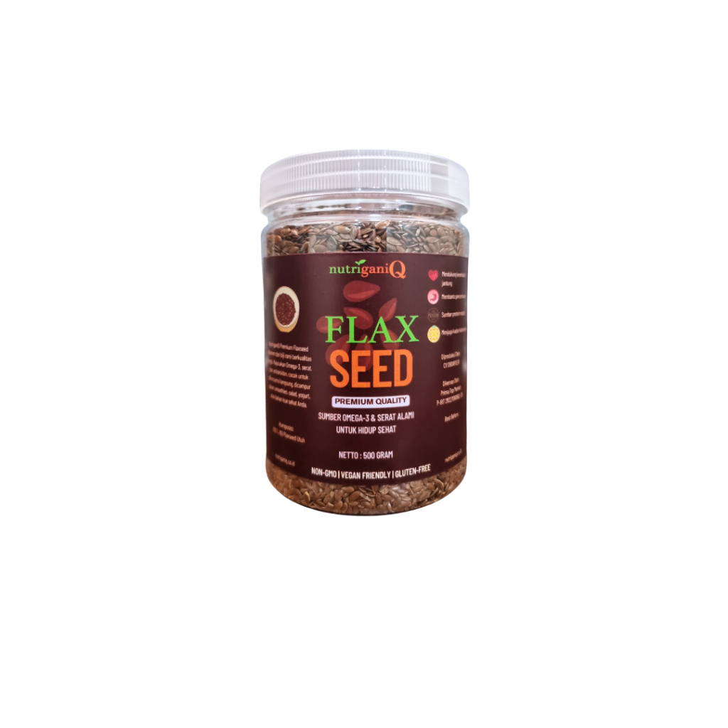 

NutriganiQ Brown Flaxseed Biji Rami Coklat Organik - 500 gram