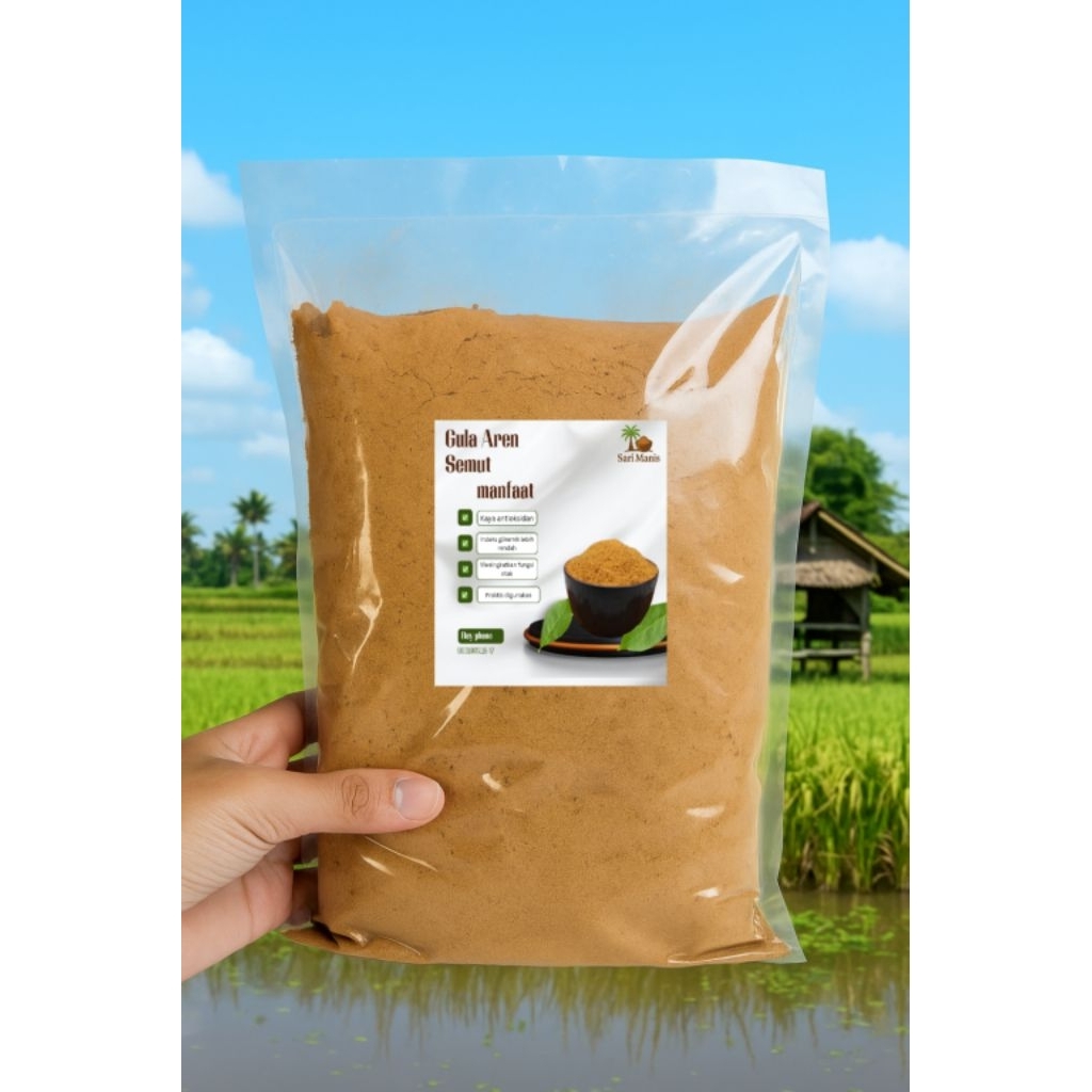 

Gula Aren Semut 1kg Asli Murni | Gula Merah Bubuk Aren Organik Premium Tanpa Campuran