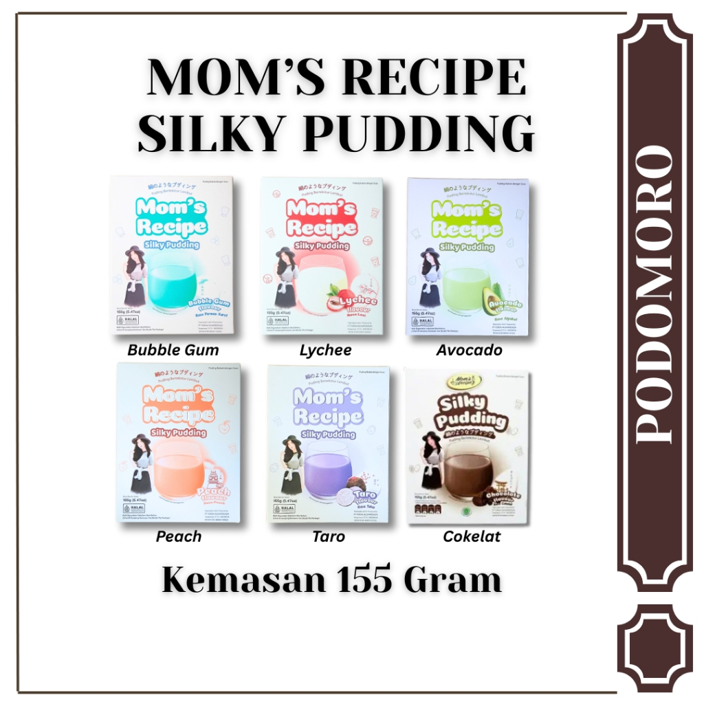 

Silky Puding Moms Recipe All Variants 155gram - Pudding Instant - 6 Varian Rasa