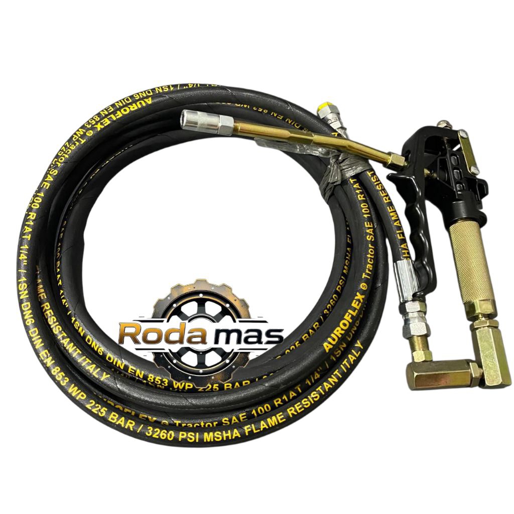 Gun hyq 600 Westco umum + selang pompa gemuk angin + gun grease pressure hyq600