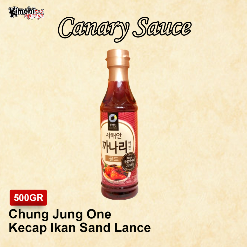 

Chungjungone Kecap Ikan Canary Sauce Korea 500 Gram 까나리액젓