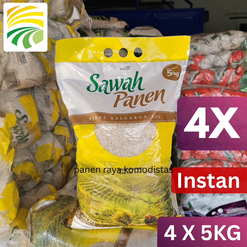 

Beras Sawah Panen 5kg x 4 Pcs
