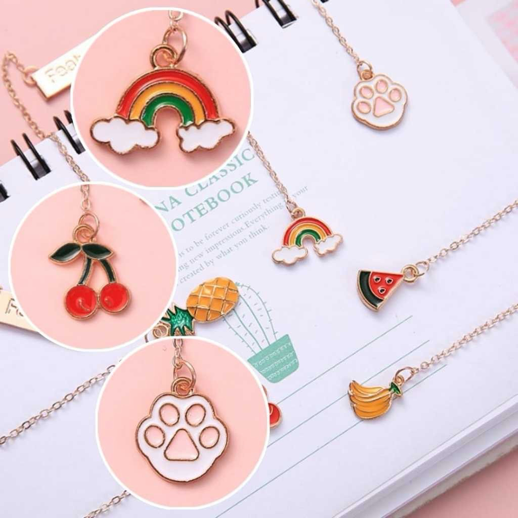 

Pembatas Buku Karakter / Paper Clip Liontin Bahan Metal / Penjepit Buku Cartoon Lucu / Pembatas Buku Korea