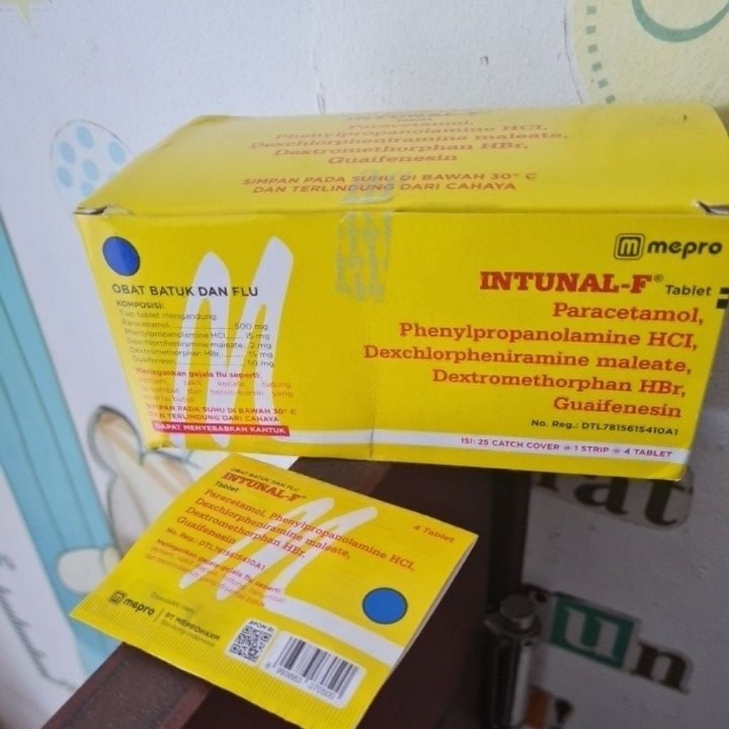 INTUNAL FORTE kuning STRIP isi 4 tablet