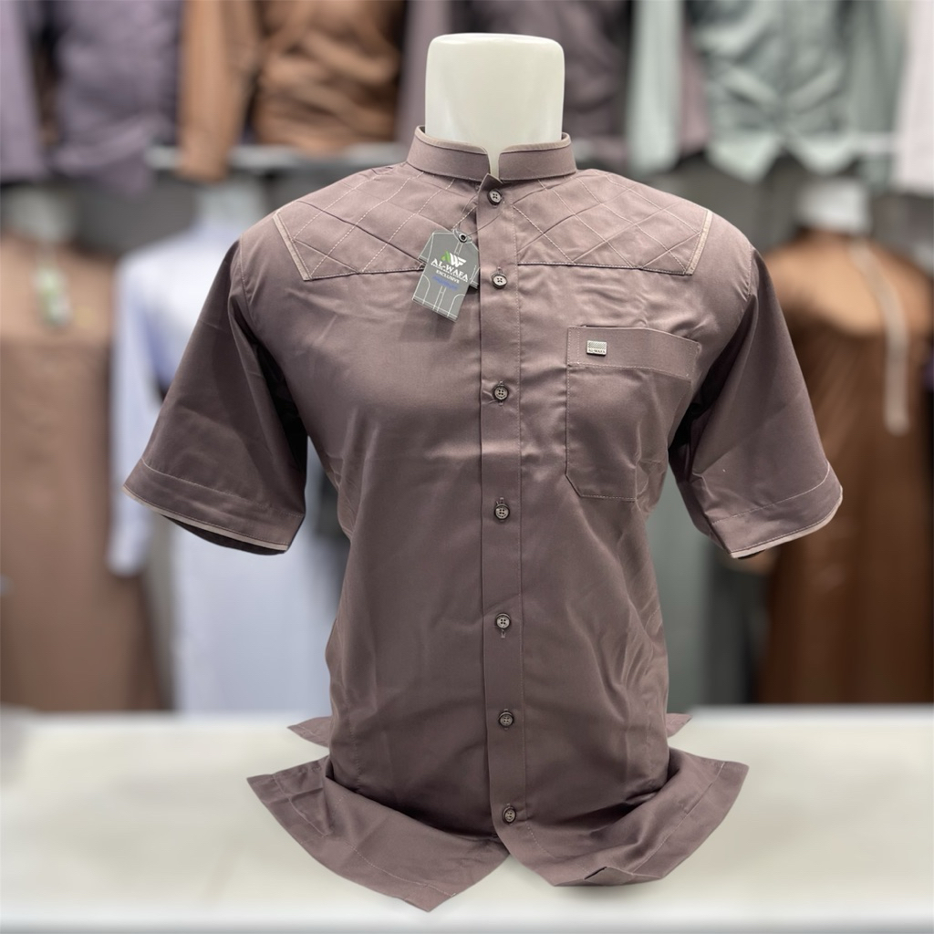 baju koko alwafa tangan pendek