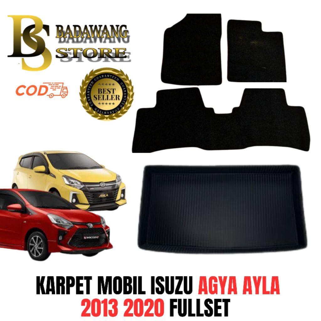 Karpet mobil agya alya 2013 - 2020 full set / Karpet agya alya / matras alas kaki mobil alya agya 20