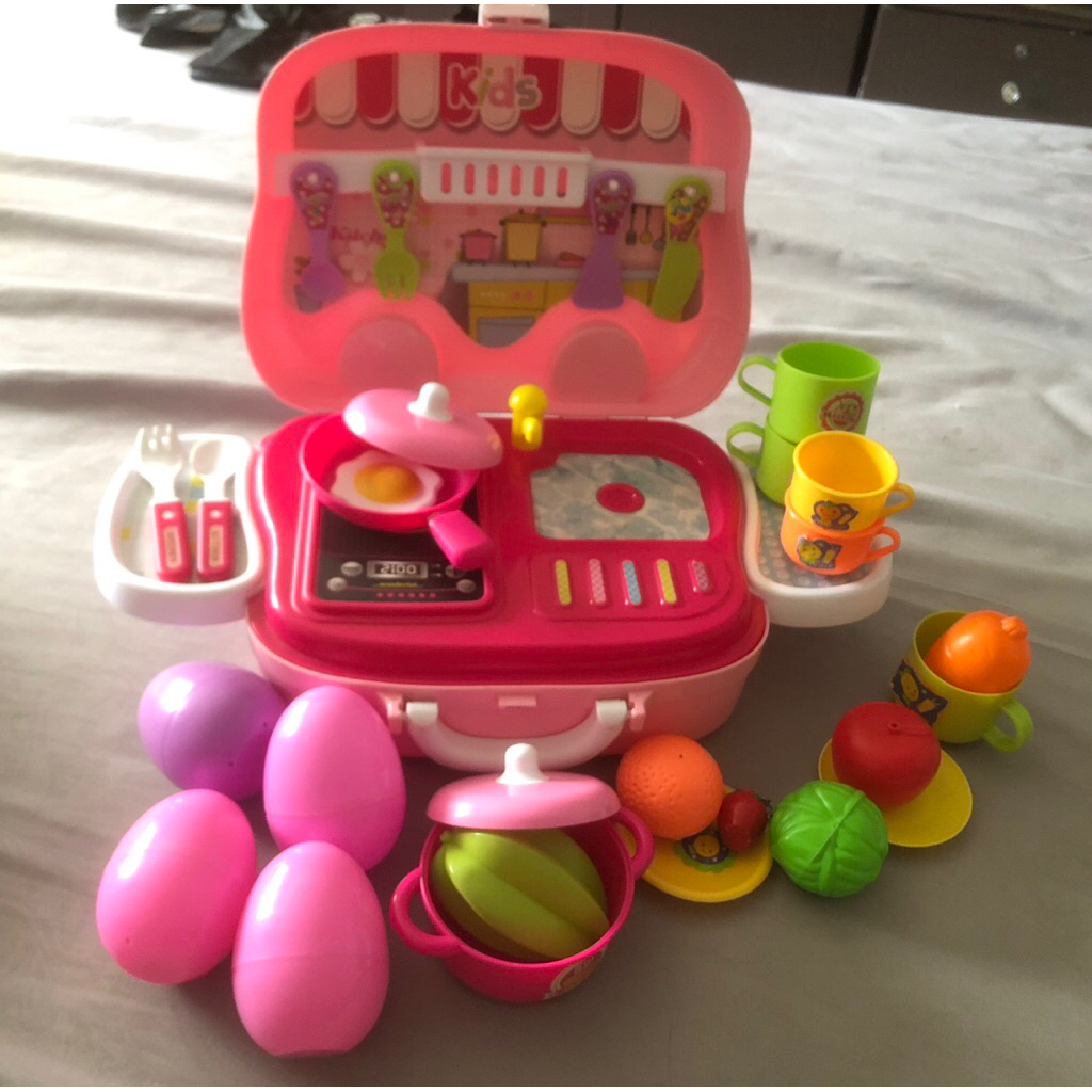 Mainan Mobil Masakan Dapur Kitchen Set lengkap ori preloved