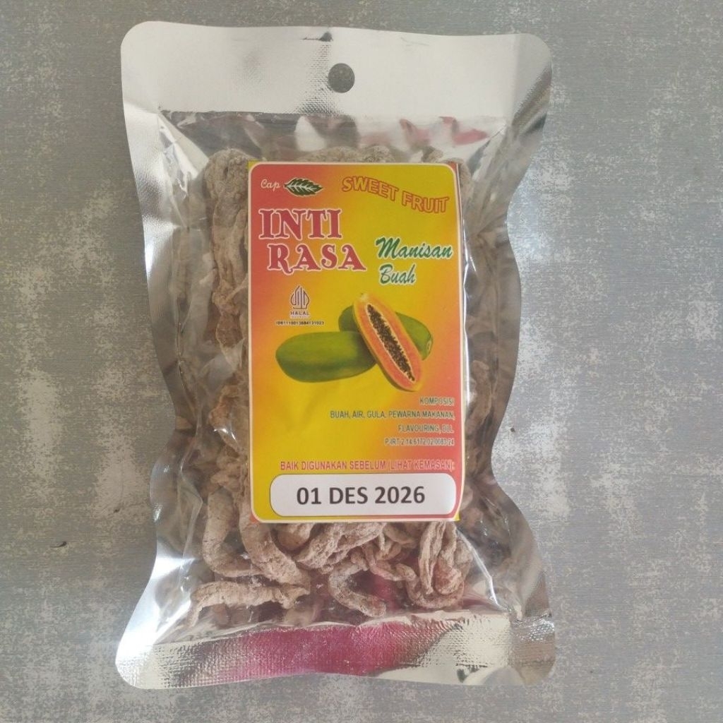 

manisan buah pepaya cap daun inti rasa
