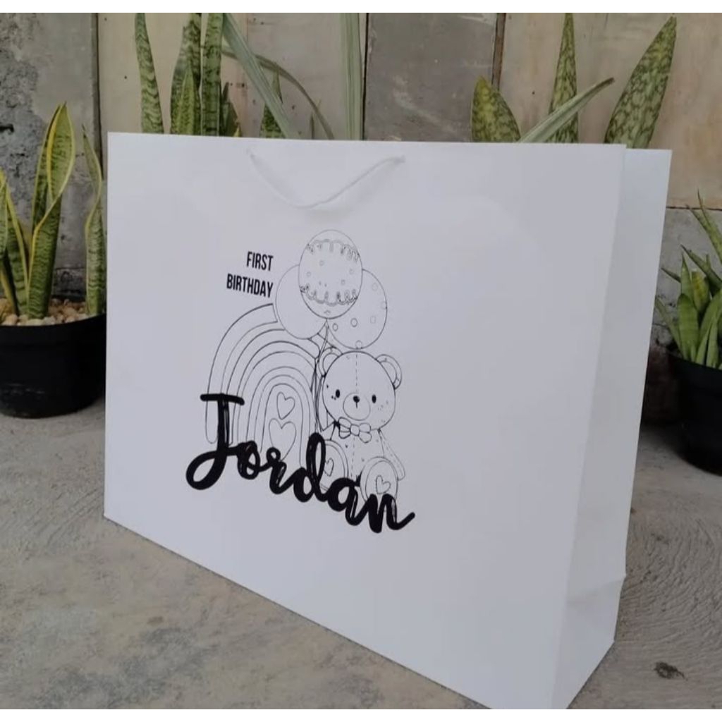 

paper bag custom untuk acara ulang tahun