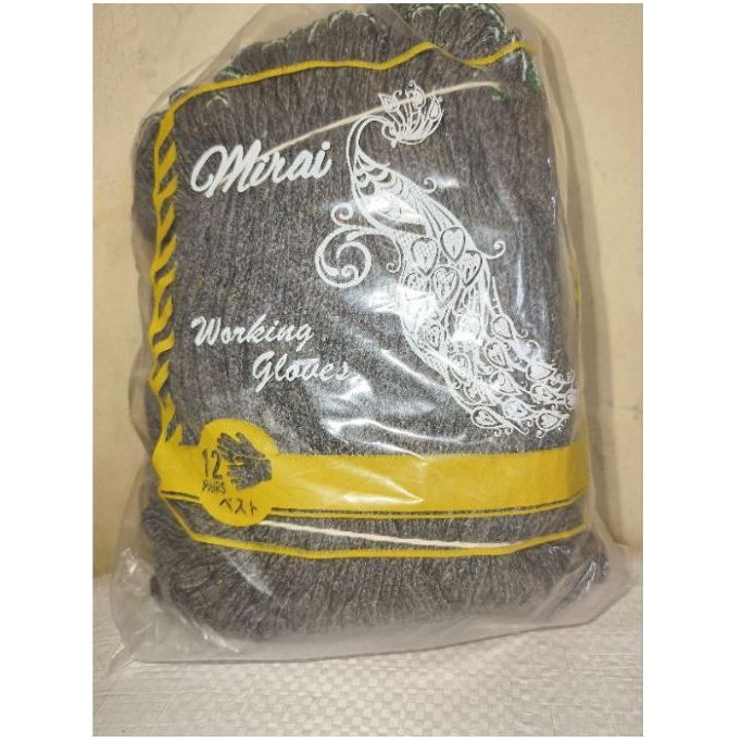 Sarung tangan abu polos(MIRAI)