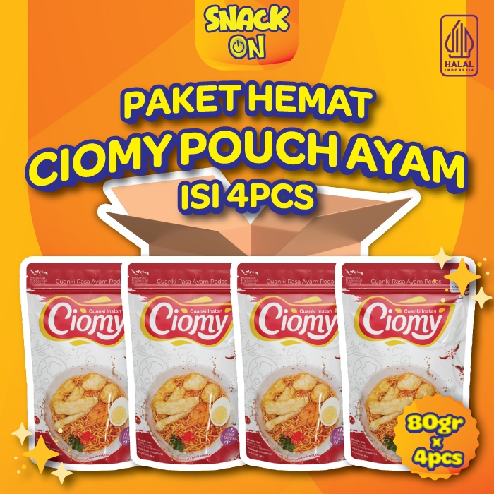 

Paket Ciomy Cuanki Pouch Ayam isi 4