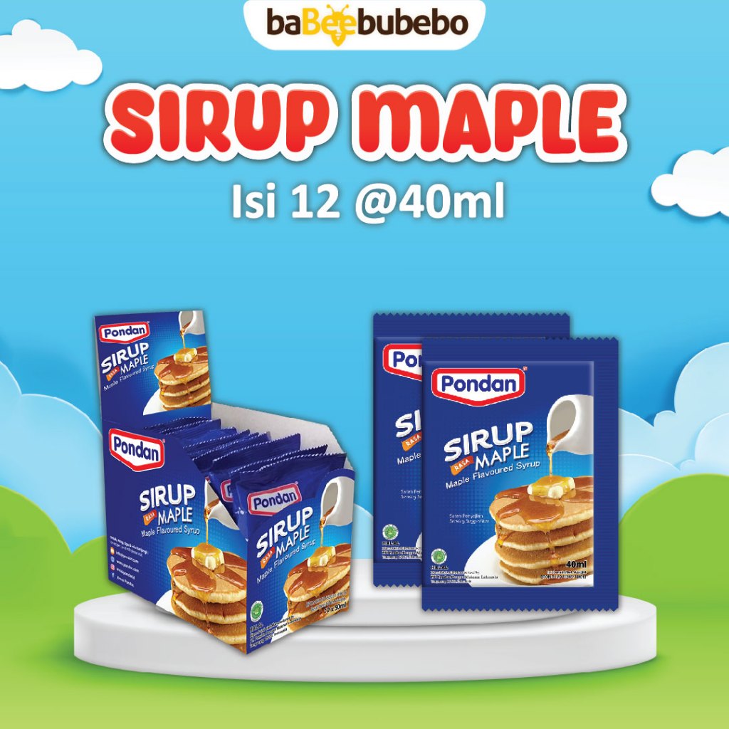 

Pondan Sirup Maple untuk waffle atau pancake (isi 12pcs)