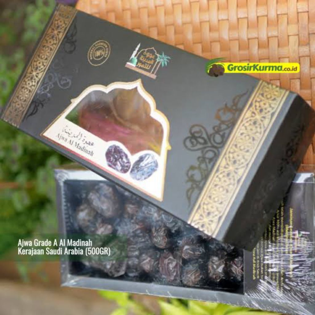

Kurma AJWA AL MADINAH Kurma nabi kemasan 500gr