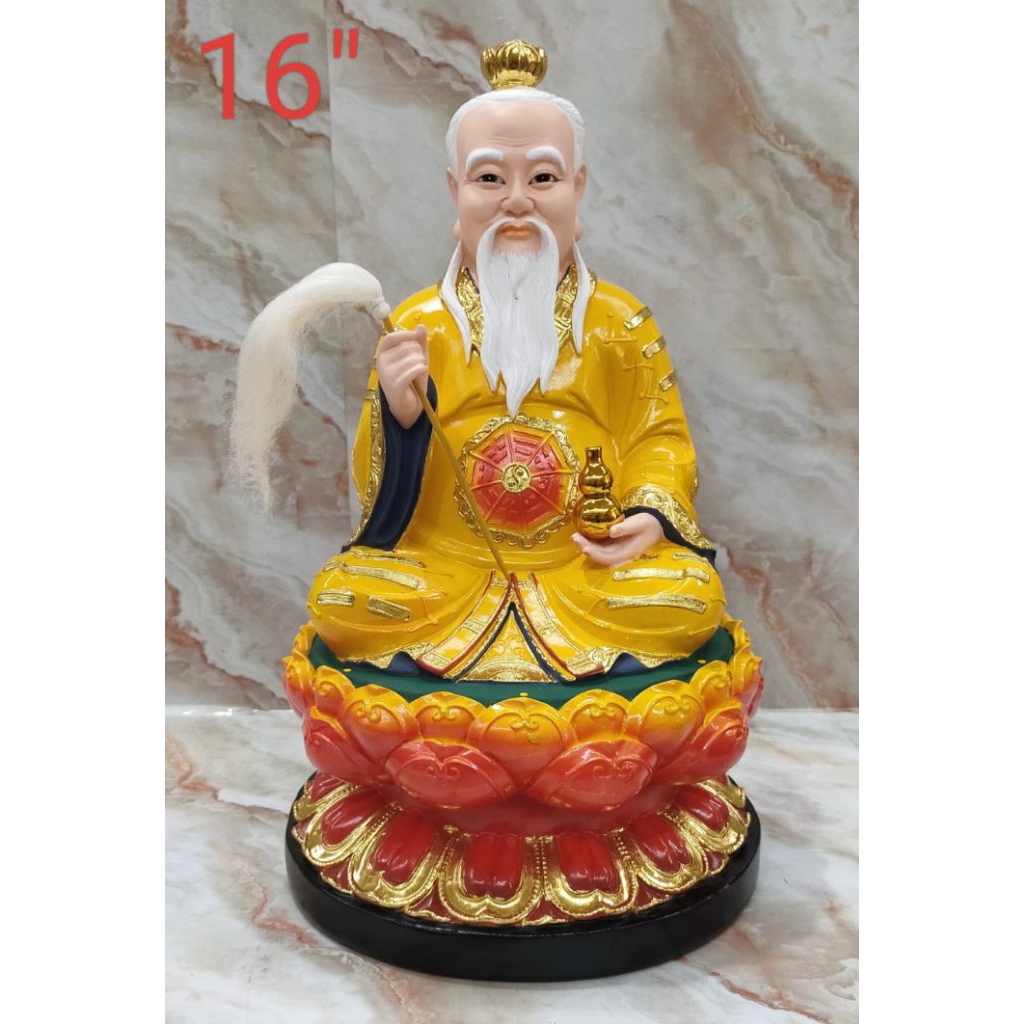patung dewa thai shang lau cin / thai siong - fiber - 16inch