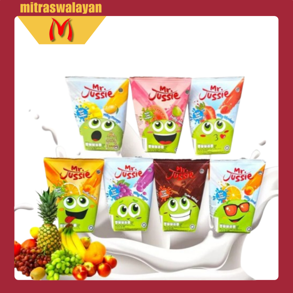 MR JUSSIE Minuman Siap Minum Rasa Buah 90 ml