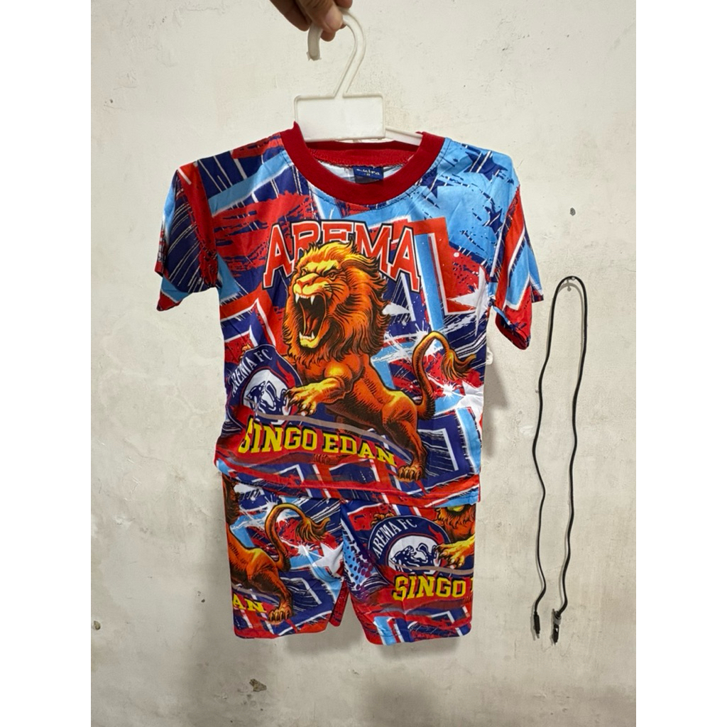 setelan baju anak arema fc malang aremania kids