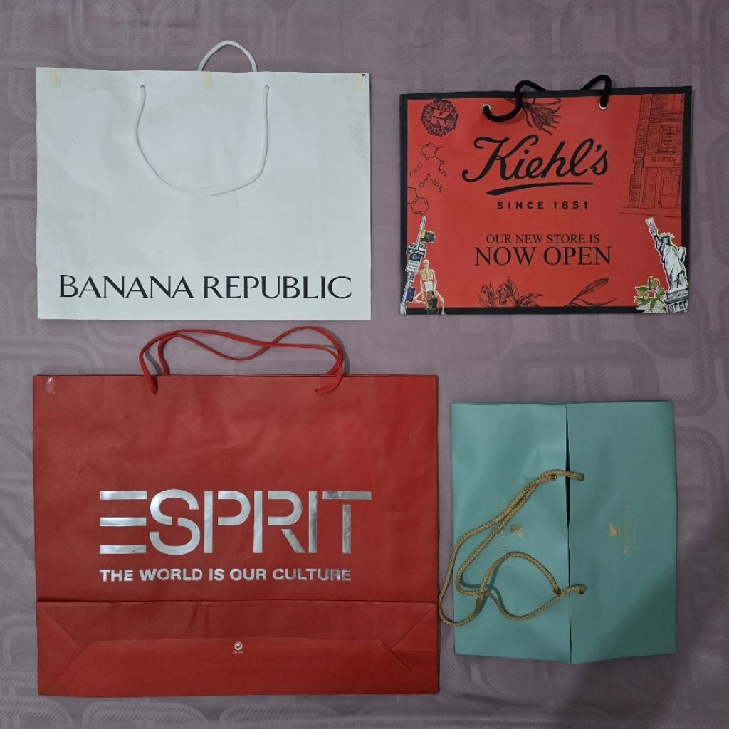 

TAKE ALL shopping paper bag banana republic kiehls esprit jw marriott