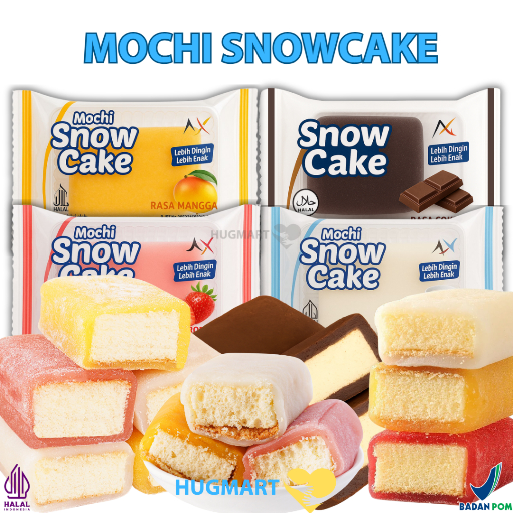 

MOCHI SNOWCAKE BELI 12 GRATIS 3 SUSU, COKELAT, STRAWBERRY, MANGGA / MOCHI SNOW CAKE / SNOWCAKE