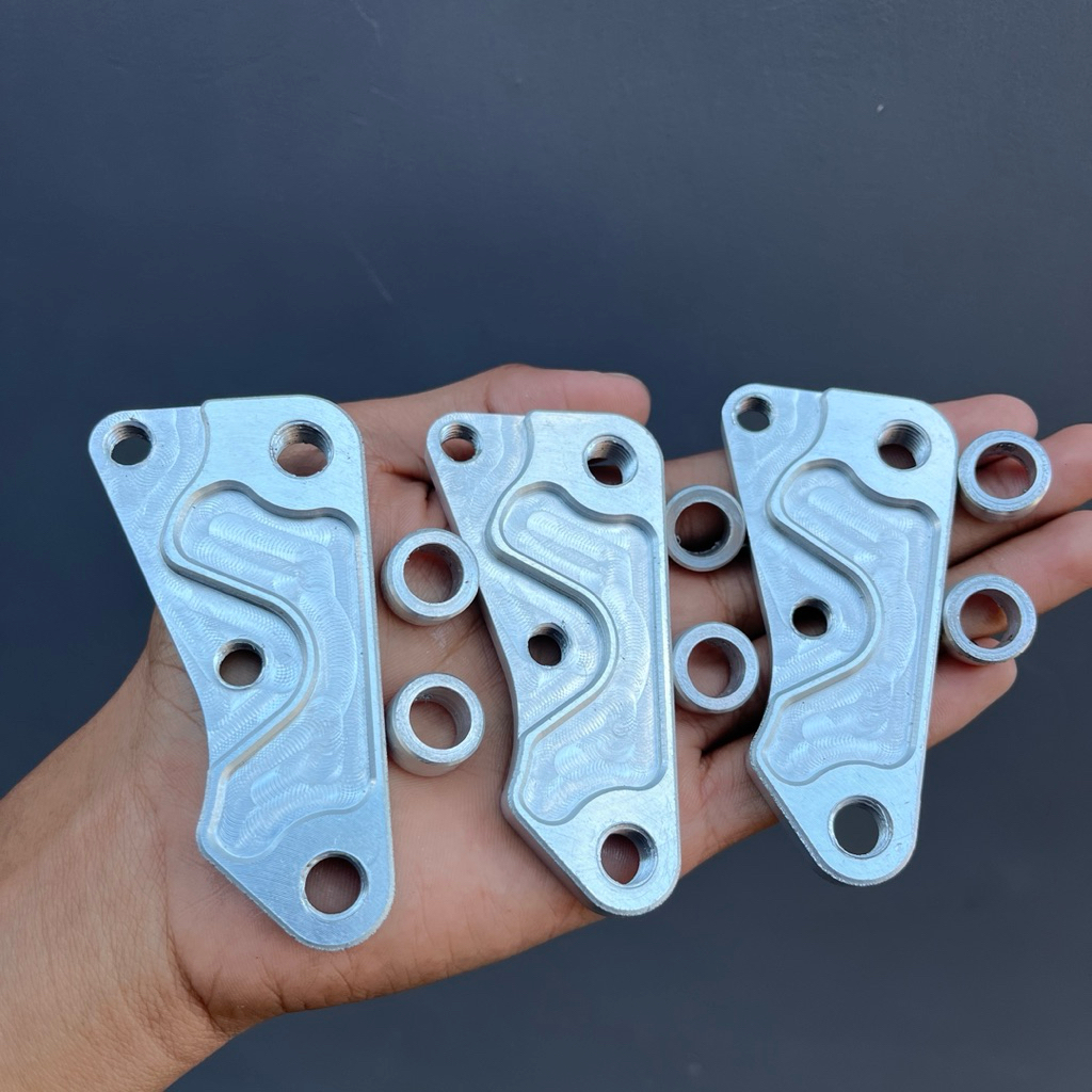 Breket kaliper 4P Brembo 260mm motor 125z Yamaha Breket kaliper 4P 125z piringan 260mm