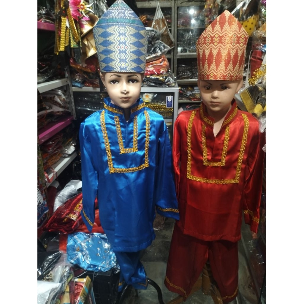 Baju adat Palembang //baju adat anak Palembang//baju anak cowok Palembang
