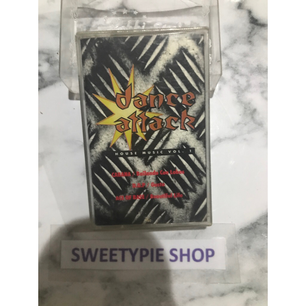 [Preloved] Kaset pita jadul Dance attack House Music vol 1 (Preloved/Bekas)