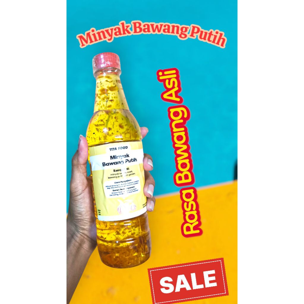 

Minyak bawang putih goreng Premium 500ml dan 250ml