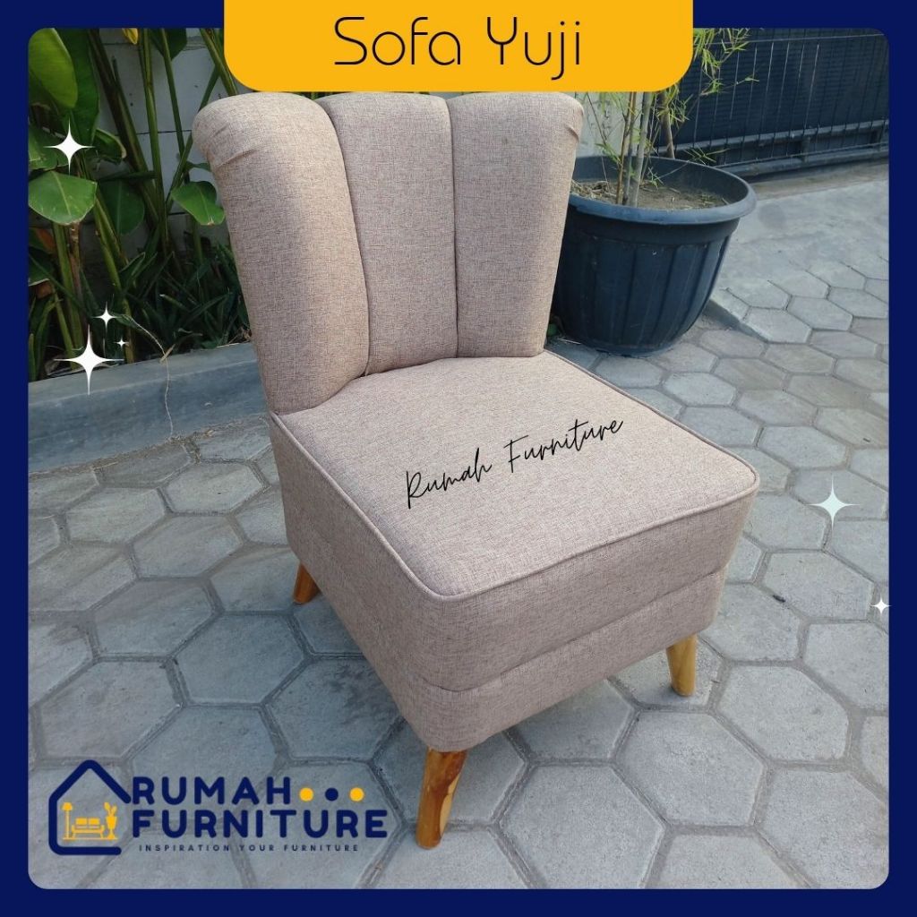 Sofa Yuji / Sofa Minimalis / Sofa Ruang Tamu / Sofa 1 Seater