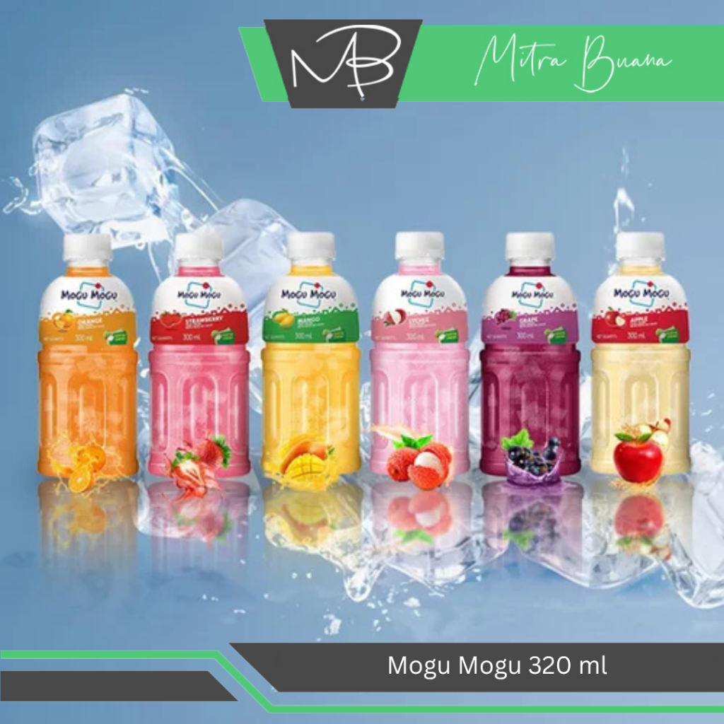 

Mogu Mogu 320ml All Varian Mangga/Anggur/Kelapa/Leci/Melon/Stroberi - Minuman Kemasan Menyegarkan Dengan Nata De Coco