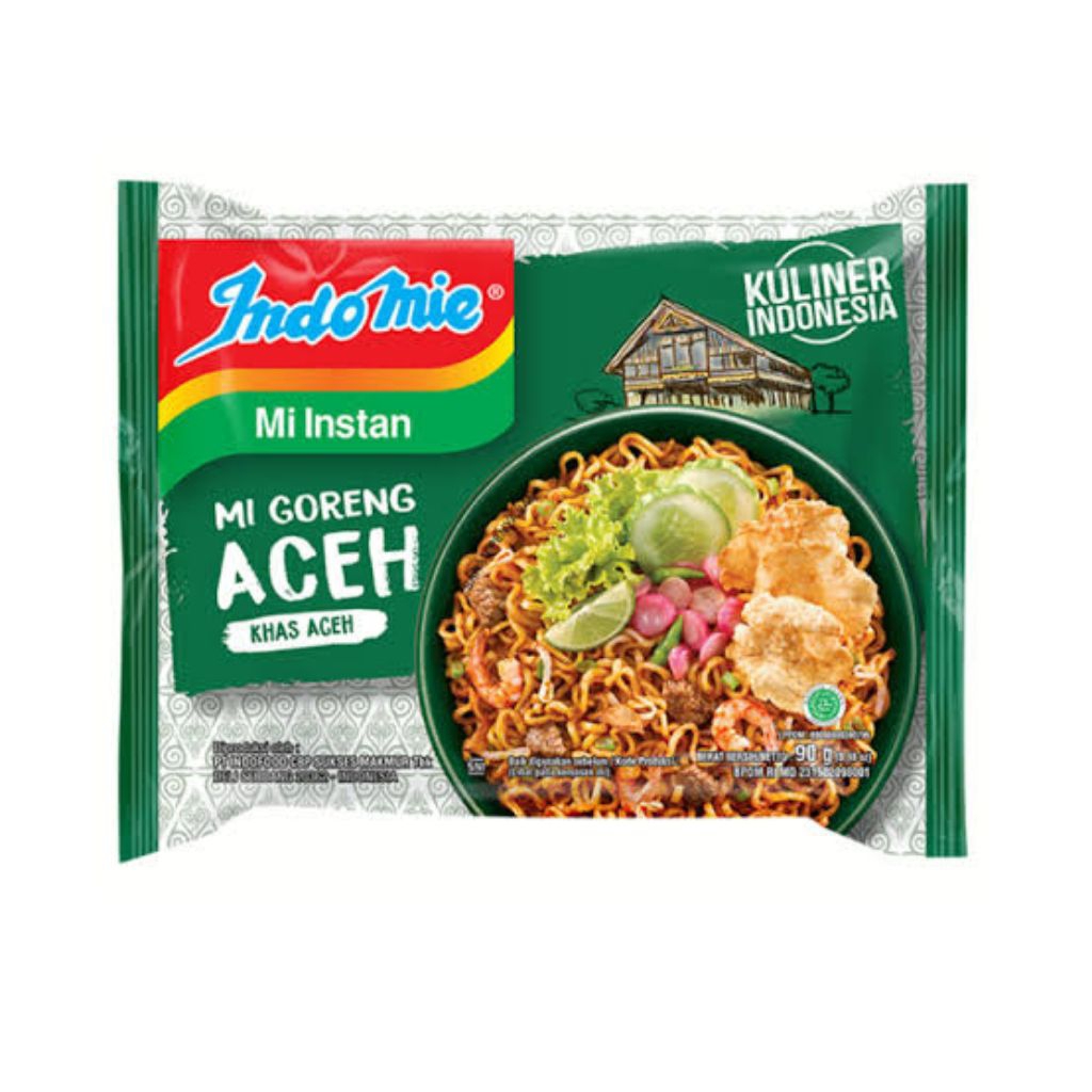 

Indomie Mie Instan Mi Goreng Aceh 90 gram