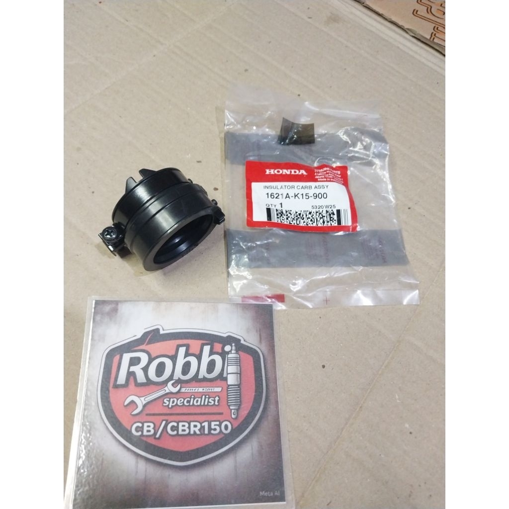 Insulator Carb Assy Karet Intake Throttle Body CB150R Old CBR150 K45a Lokal 1621A-K15-900 Original