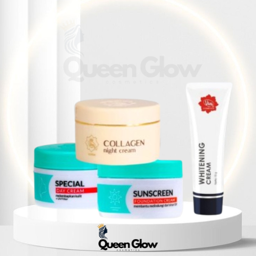 Viva Paket 4in1 Skincare – Cream Siang, Malam, Sunscreen & Whitening