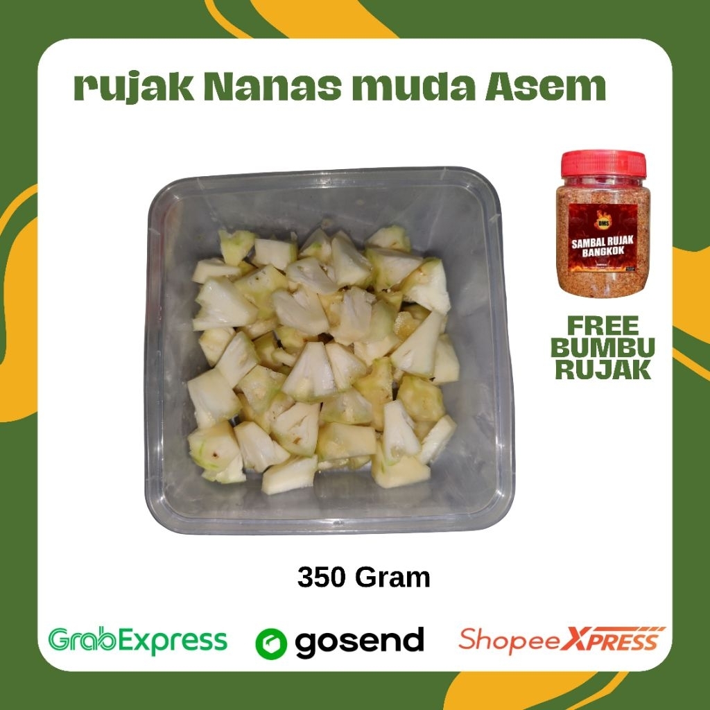 

Rujak Buah Nanas Muda Rasa asem cocok untuk rujak