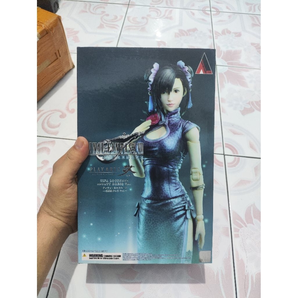 Play Arts Kai Tifa Lockhart Fighting dress ver ori figure fighter art final fantasy vii remake ff7 f