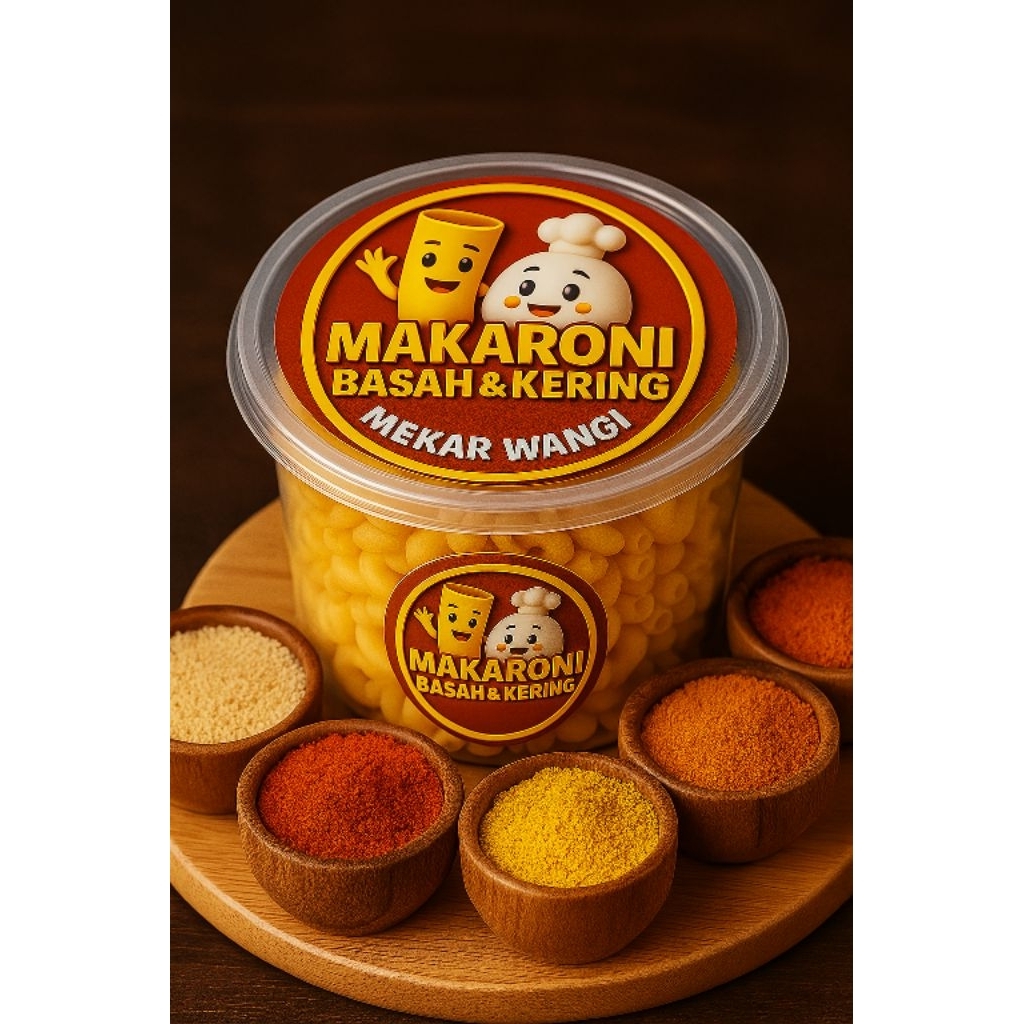 

Makaroni basah instan ukuran extra besar BARBEQUE