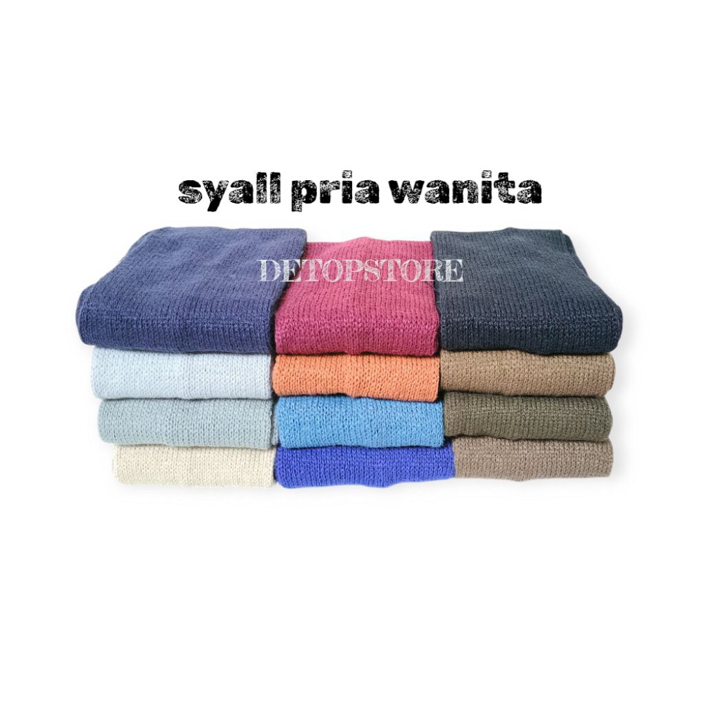 Syal Rajut Tebal Lembut – Scarf Fashion Korea Pria Wanita Hangat & Stylish