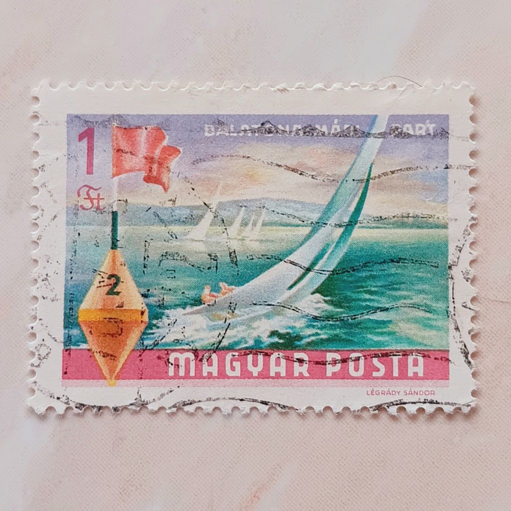 

(AA) Perangko Hongaria 1968 Lake Balaton (1968-69) - Yachts at Balatonalmádi 1 forint Used