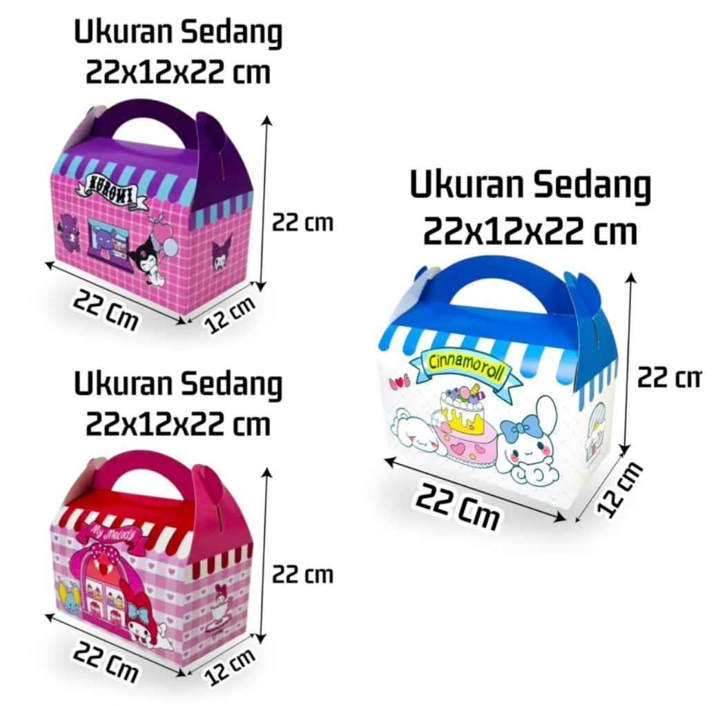 

GABLE BOX SNACK ANAK ULANG TAHUN UK 22x12x22Cm BENTUK BOX ANAK ULANG TAHUN