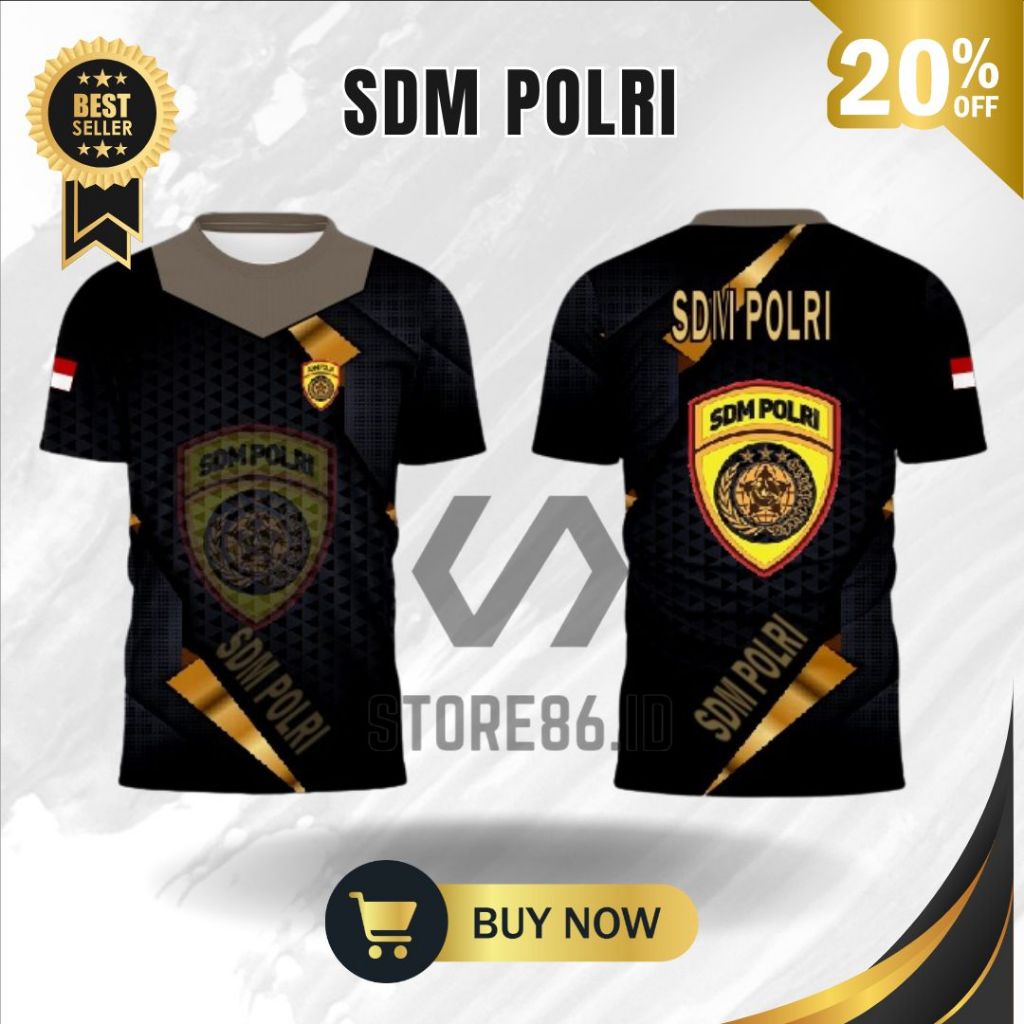 JERSEY SDM POLRI FULLPRINT SUBLIME / KAOS SDM POLRI DRIFIT / JERSEY SDM POLRI / FULL PRINTING