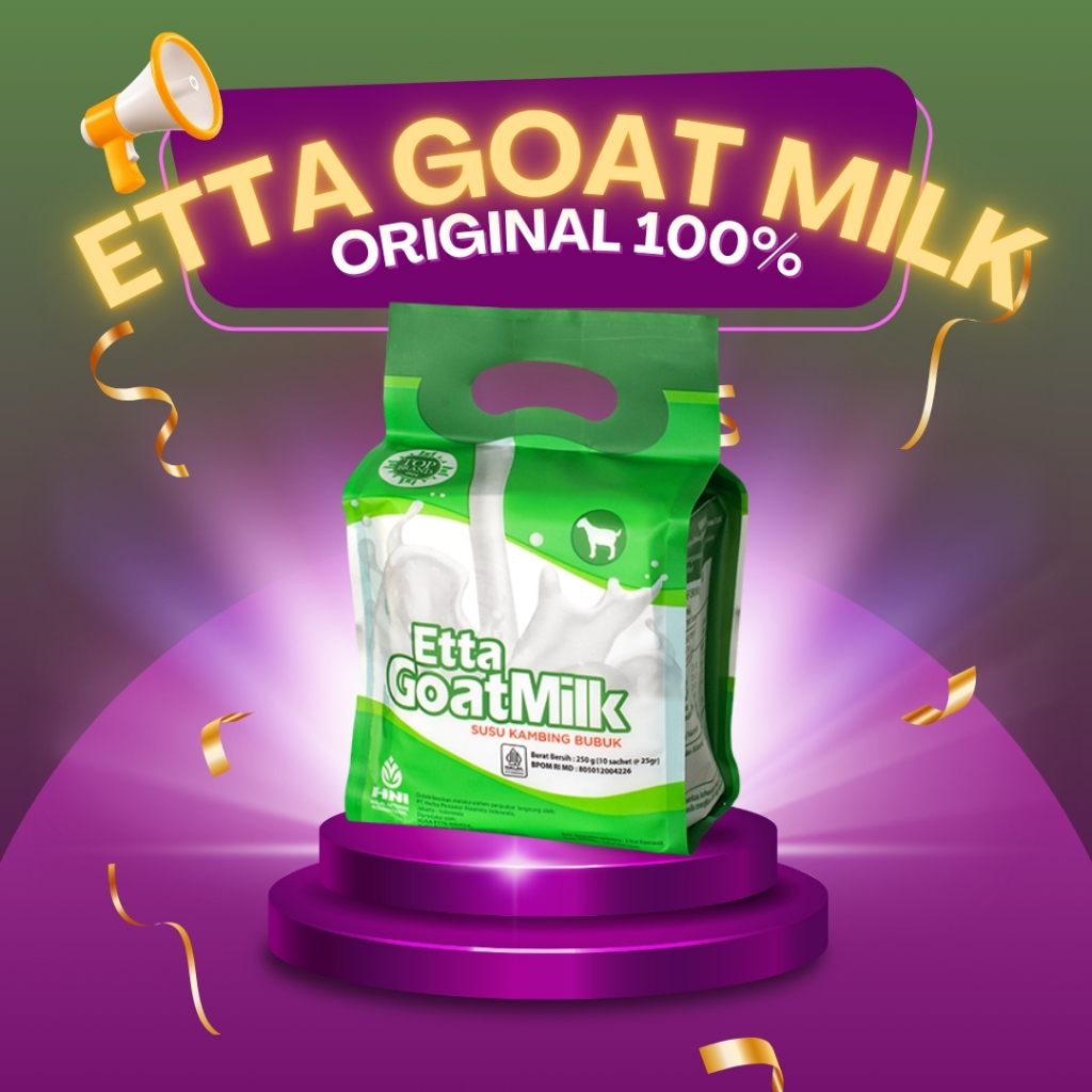 

Susu Etta Goatmilk Etawa Asli Untuk Tulang, Maag, Asam Lambung dan Stamina