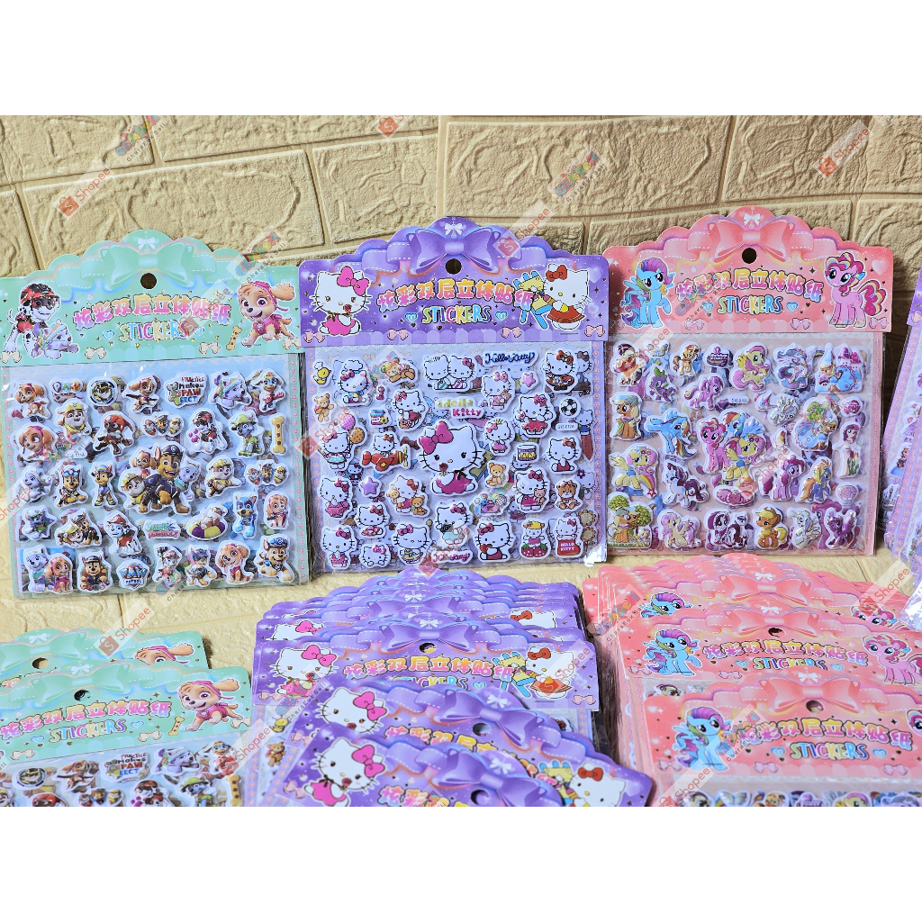 

CST13/Stiker timbul 3D/Sticker Timbul/Stiker Karakter/Sticker Lucu/Stiker Anak/Stiker Lembaran/Stiker Hello Kitty/Stiker Paw Pattrol/Stiker Sophia/Stiker Little Pony