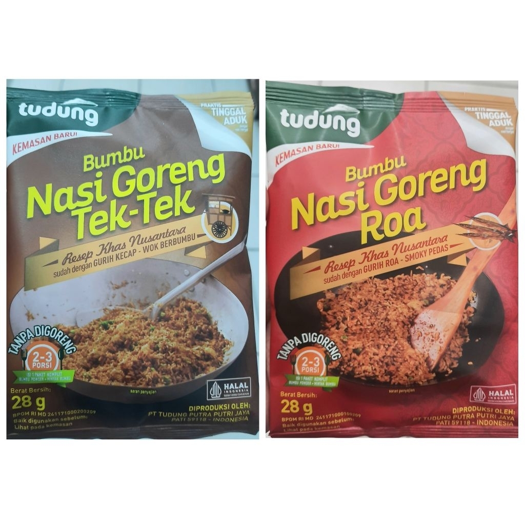 

Tudung Bumbu Nasi Goreng Tek-tek / Roa 28gr