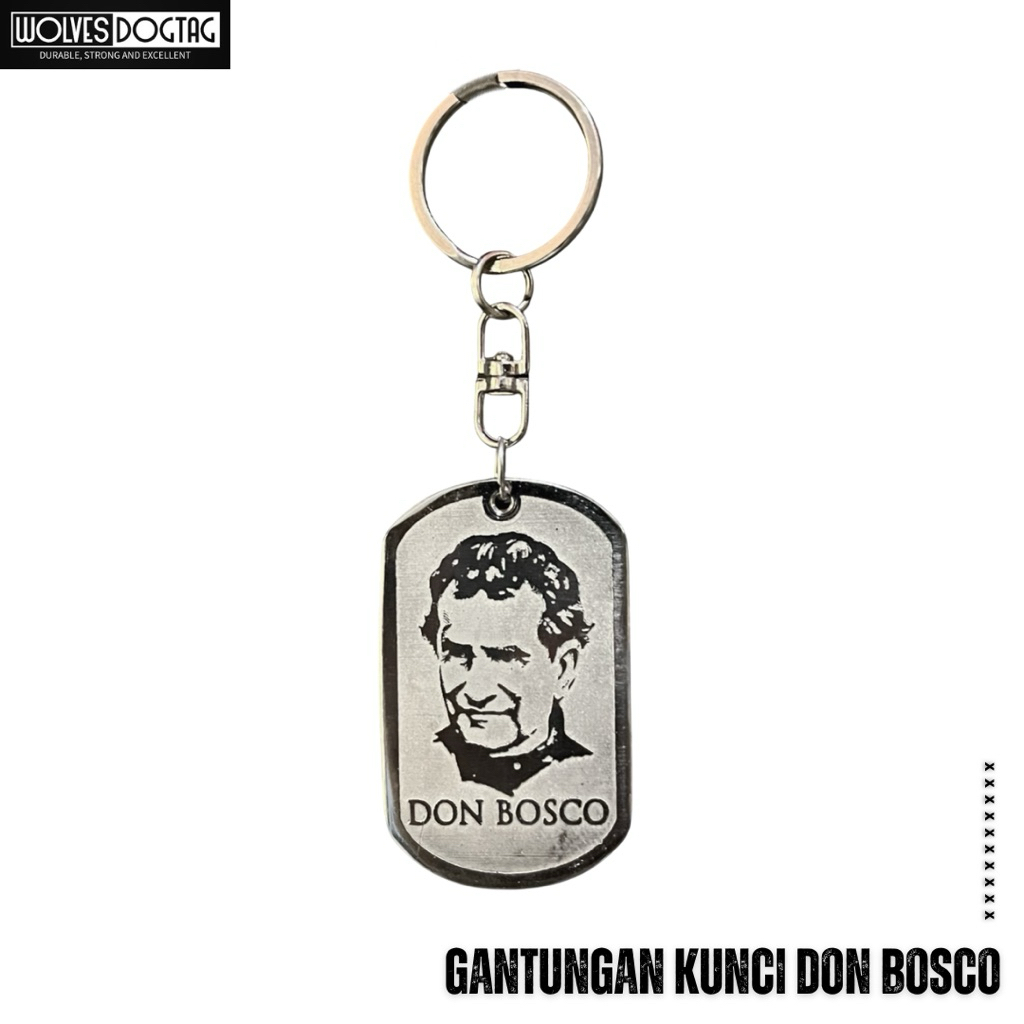 Gantungan kunci Don Bosco / aksesoris don bosco / gantungan kunci monel anti karat / gantungan kunci