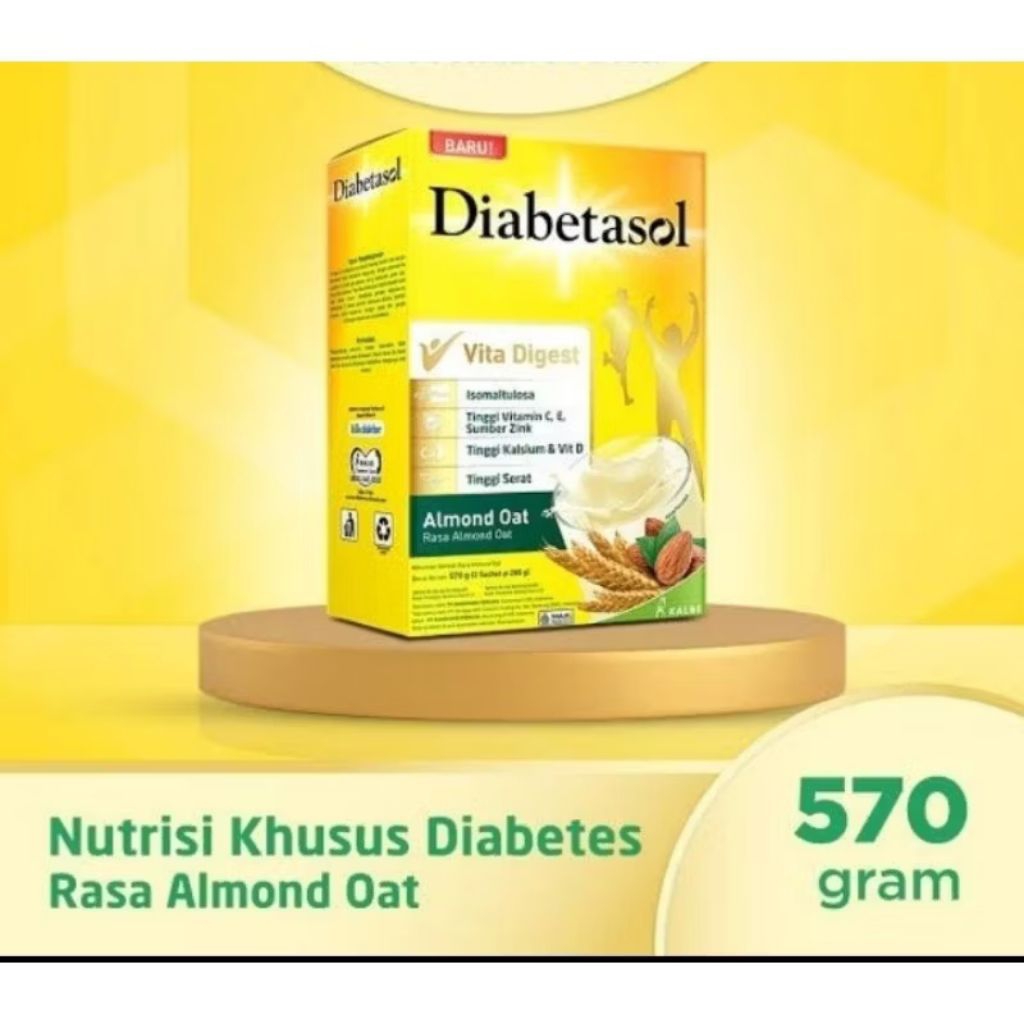 

Diabetasol Vanila/Coklat/ Cappucino/ almond oat 570 gr