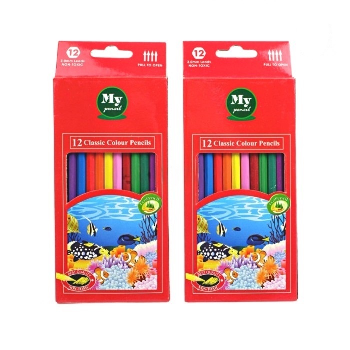 

Pensil Warna Panjang Voxy Montana 1 set isi 12 Warna Pencil Besar Murah Meriah
